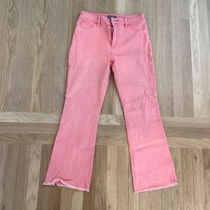 DL 1961 Pink Cropped Flare Jean